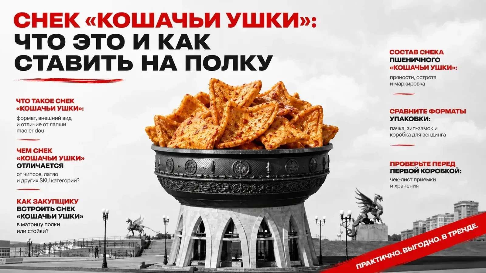 Снек «Кошачьи ушки»: что это и как ставить на полку