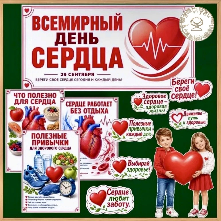 Сегодня, 29 сентября - Всемирный день сердца❤️