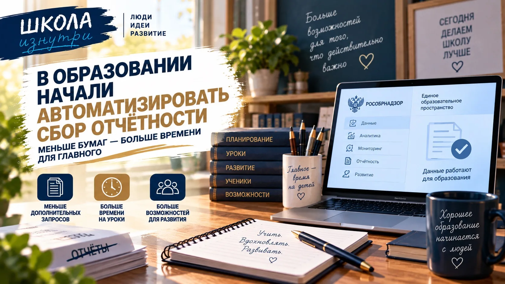 📊В ОБРАЗОВАНИИ НАЧАЛИ АВТОМАТИЗИРОВАТЬ СБОР ОТЧЁТНОСТИ
