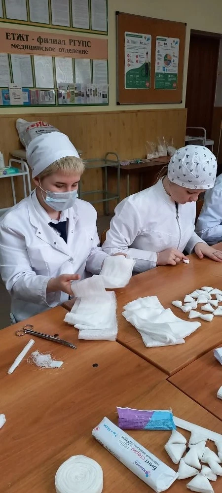 ❗В ЕТЖТ-филиал РГУПС у студентов сестринского дела СД-21 под руководством преподавателей высшей кате