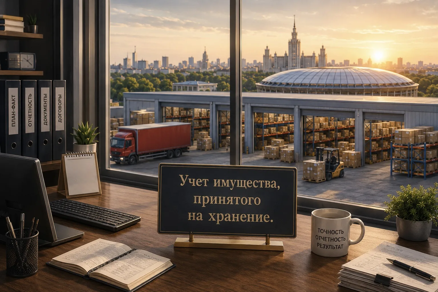 Учет имущества, принятого на хранение.