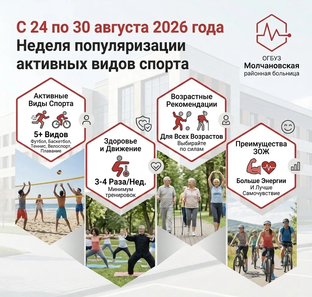 🏃‍♂️ 24–30 августа 2026 года — Неделя популяризации активных видов спорта!