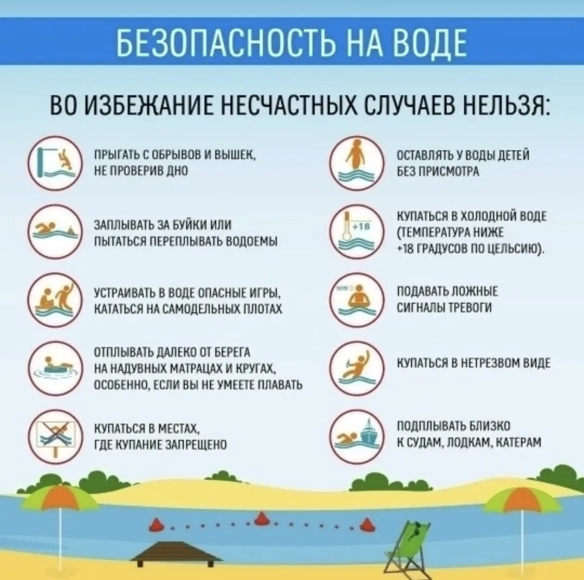 💫Уважаемые дети и родители Рудавского сельсовета!
☀️Лето — время отдыха у воды.
‼️Важно помнить о г
