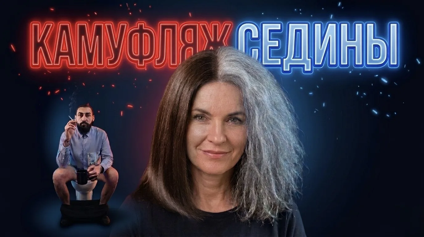 КАМУФЛЯЖ СЕДИНЫ - ВОТ И ВЕСЬ СЕКРЕТ   Где смотреть?  YouTube - https://youtu.be/2K592uprdls  ВКонтак