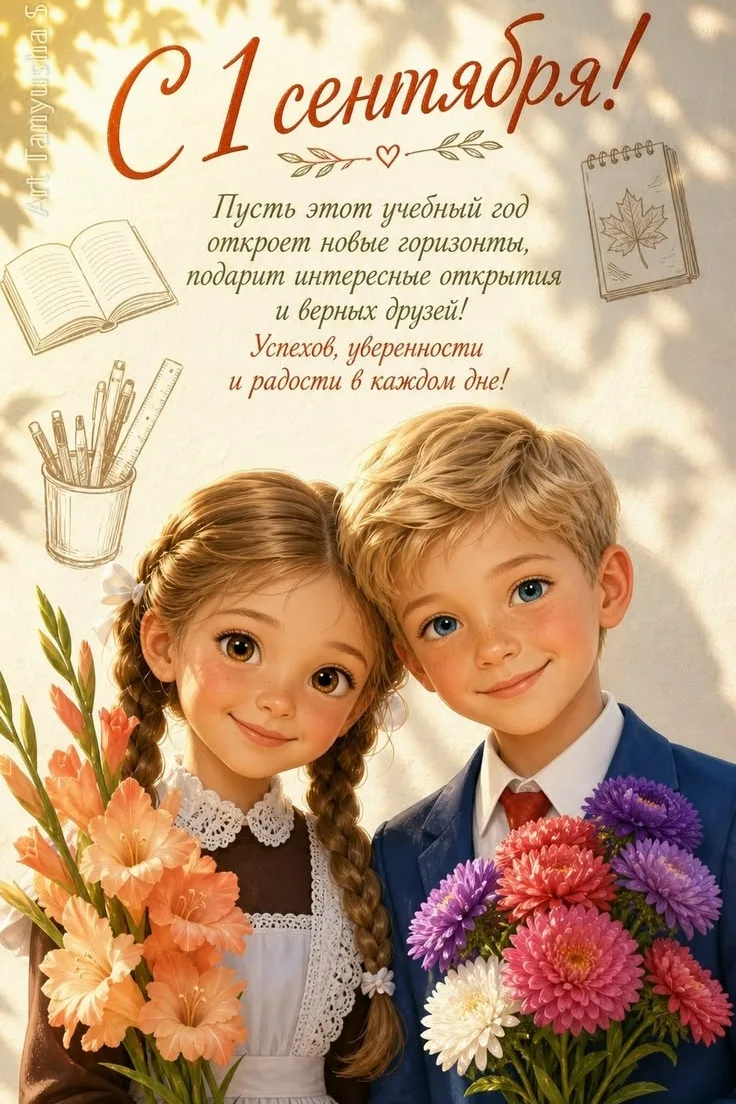 📚 Линейка, банты, букеты... Поехали! С Днем знаний! 🚀