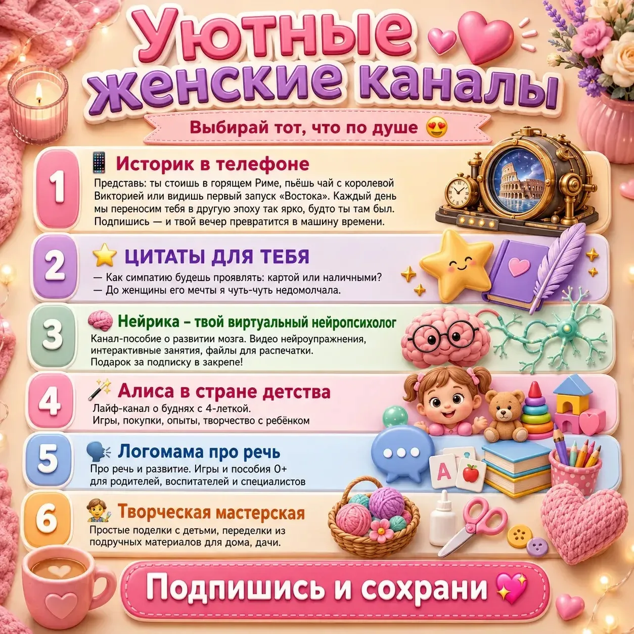 Уютные женские каналы 💕
Выбирай тот, что по душе 😍

📱 Историк в телефоне

Представь: ты стоишь в 