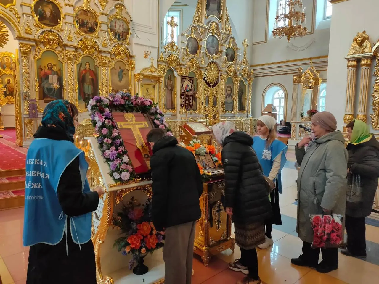 В наш кафедральный Спасо-Вознесенский собор привезли ковчег с частью Пояса Пресвятой Бо...