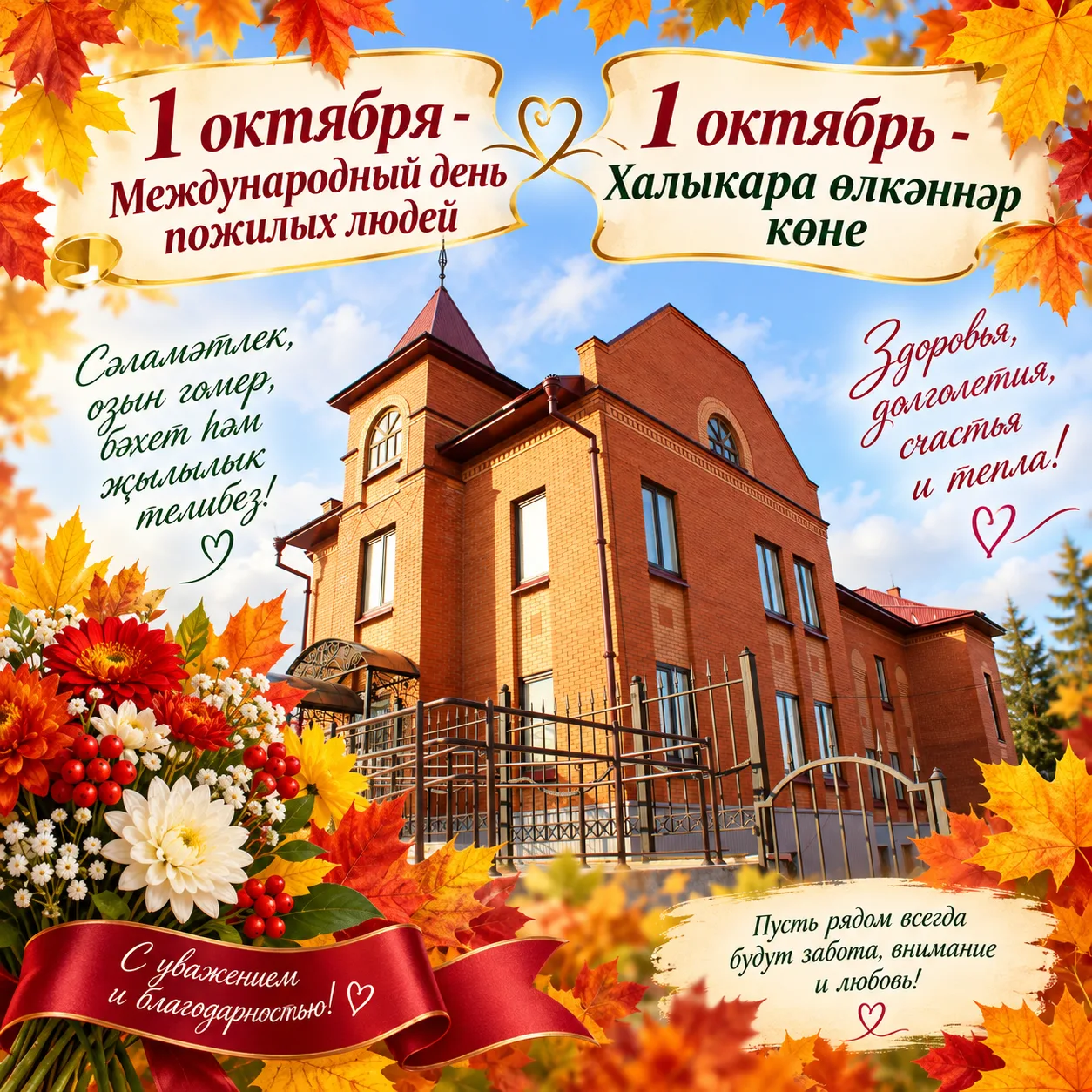 💐 Хөрмәтле өлкән буын вәкилләре, кадерле ветераннарыбыз!