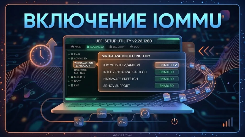 🪟 Как включить IOMMU в BIOS