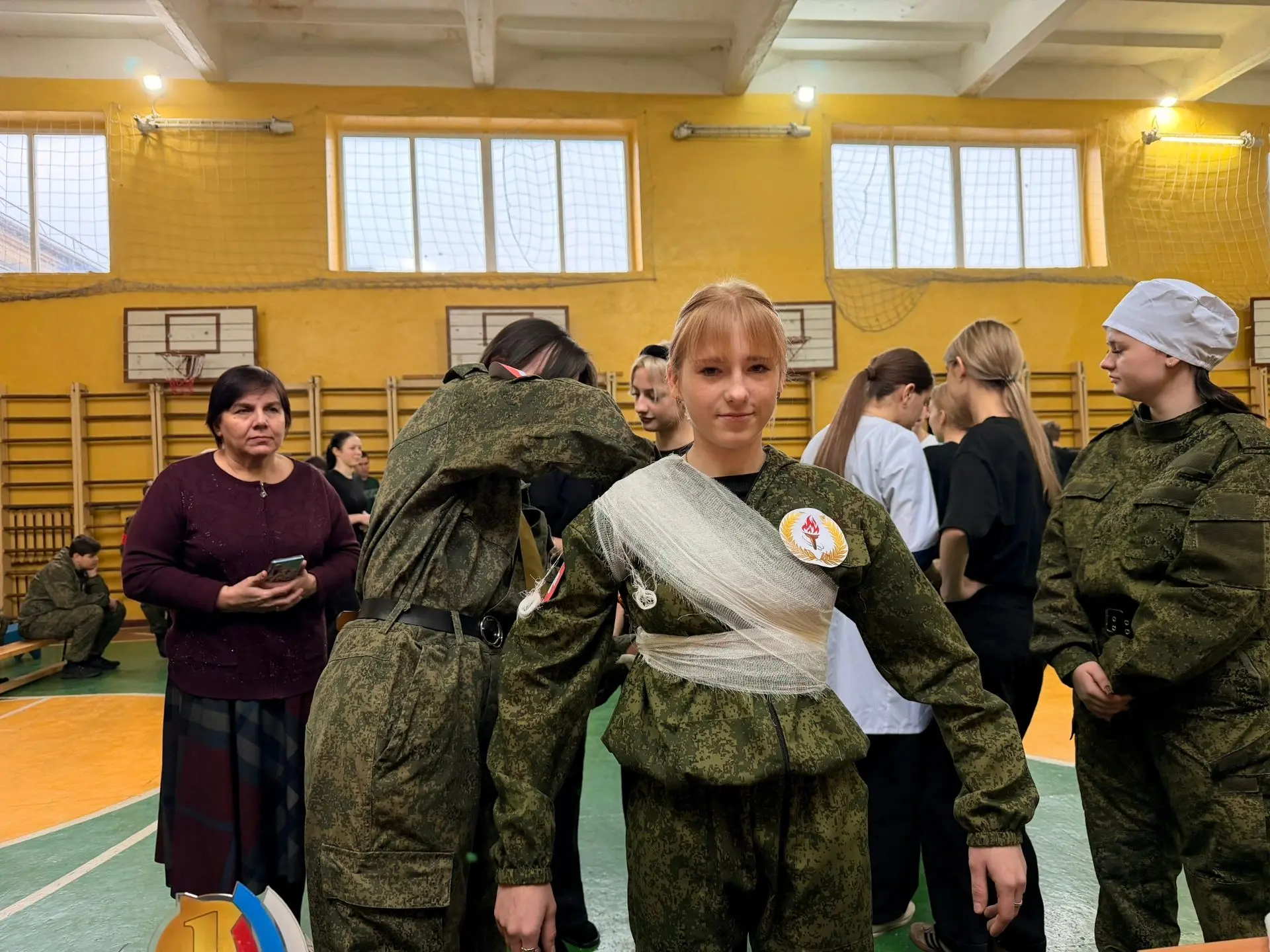 В школе Ждановки прошло военно-патриотическое соревнование