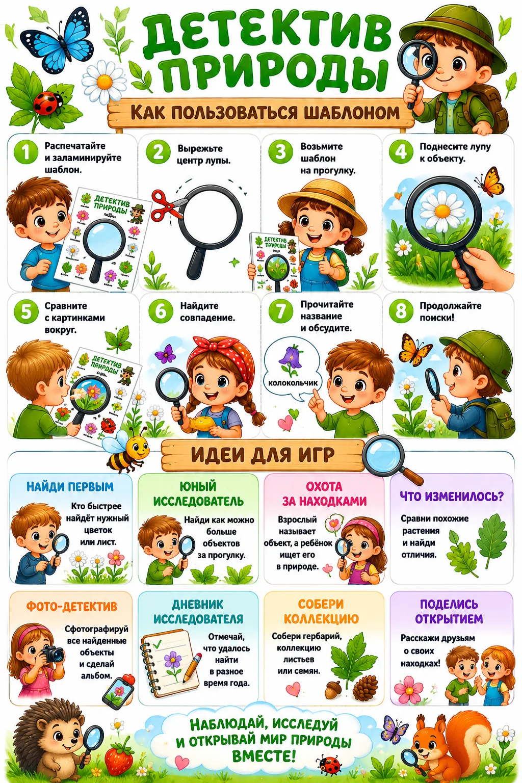 Шаблоны «Детектив природы»