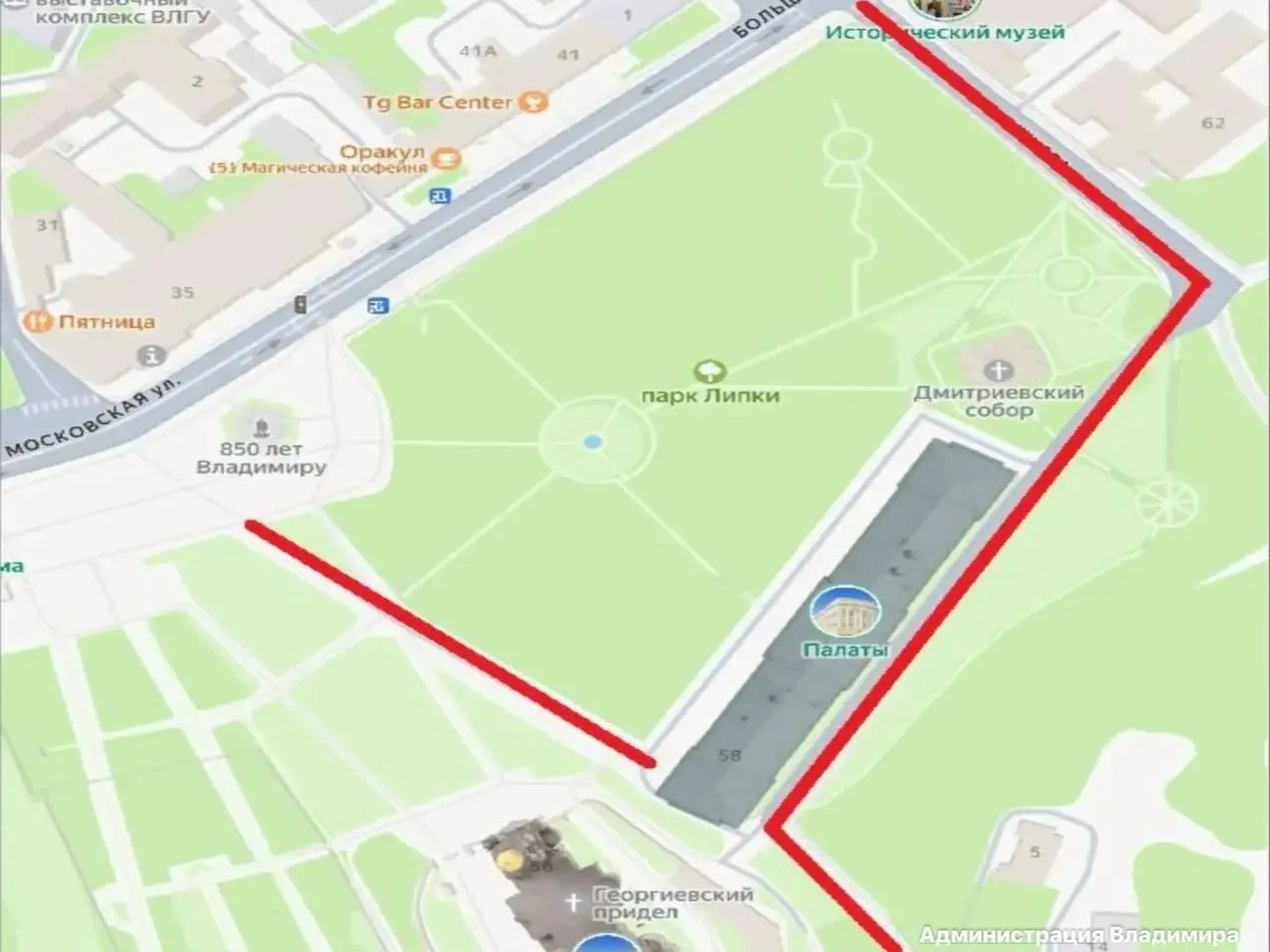 🚧 Во Владимире перекрыли дорогу у Дмитриевского собора из-за нового памятника