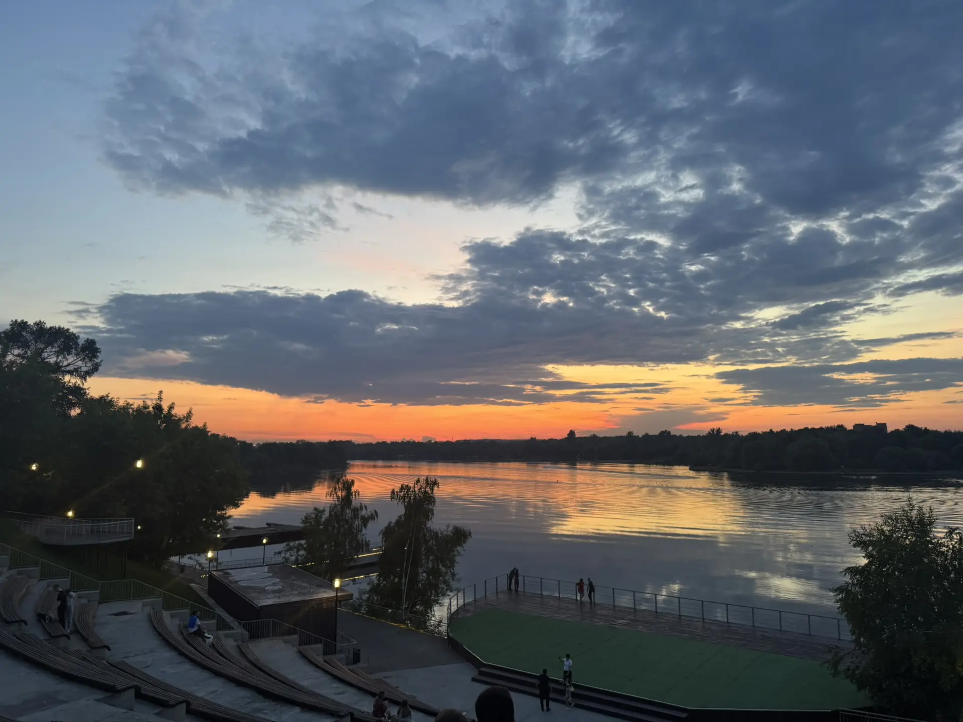 Вечерний закат 🌅 ❤️‍🔥