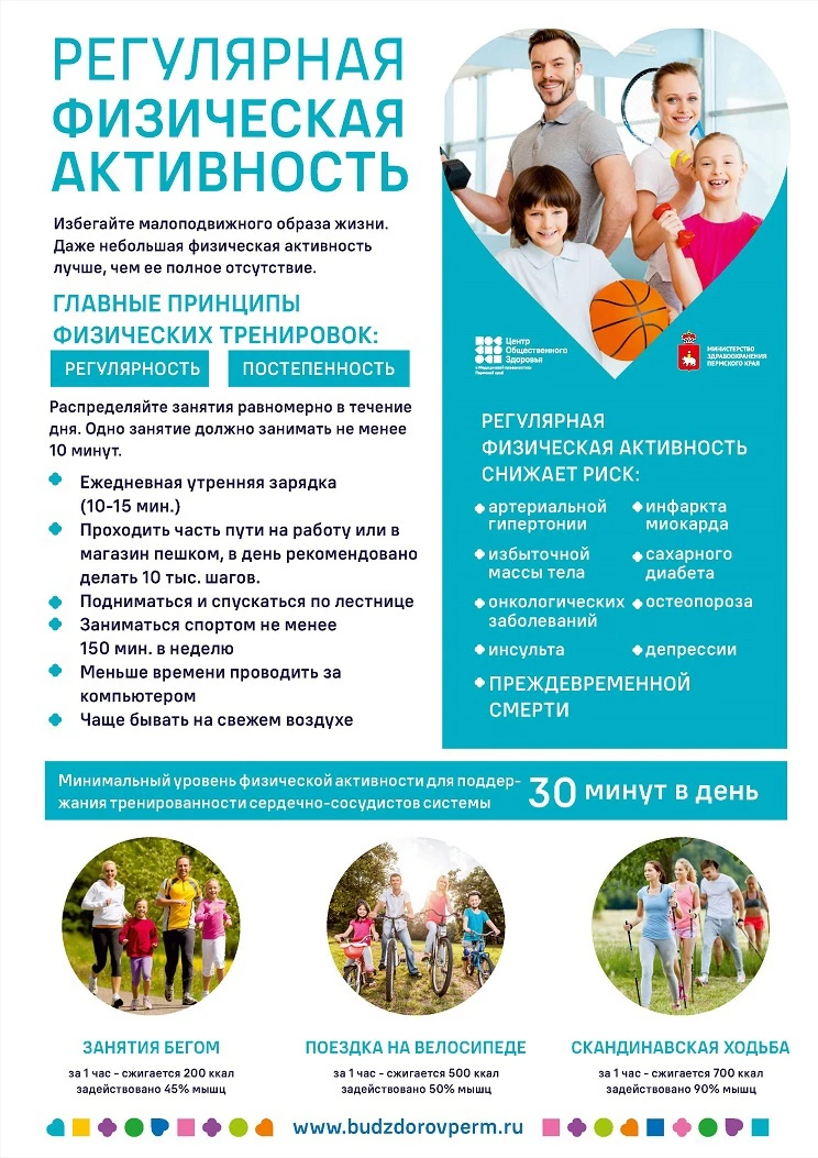 ❗️Низкая физическая активность, наряду с курением, избыточной массой тела, повышенным содержанием хо
