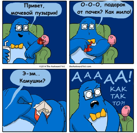 Про почки и отеки по утрам  П: «Доктор, я сегодня утром проснулся, смотрю в зеркало, а там пчеловод 
