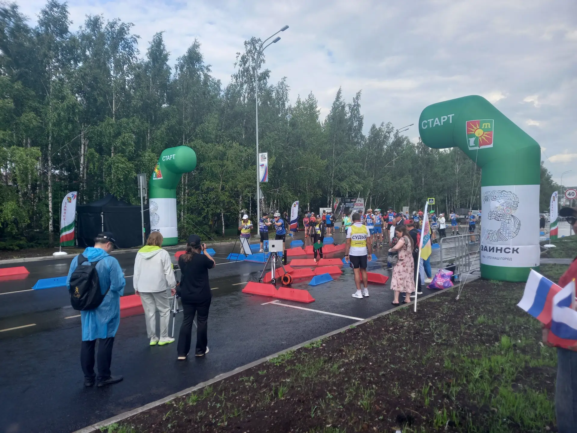 Всероссийские соревнования по лыжероллерам в Заинске💥
