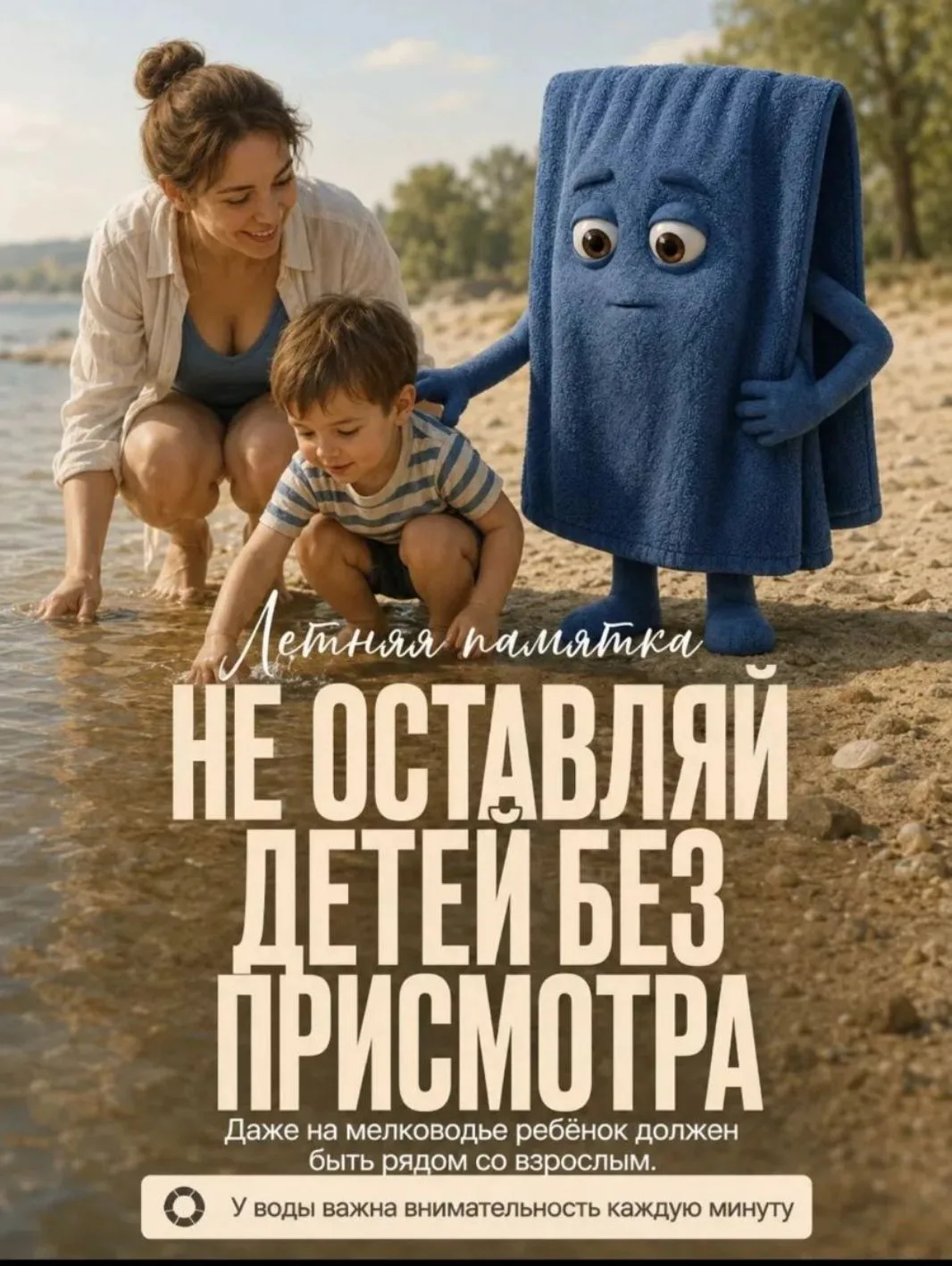 🌊  Лето — время отдыха у воды. Но даже в жаркие дни важно помнить о безопасности.
В карточках собра