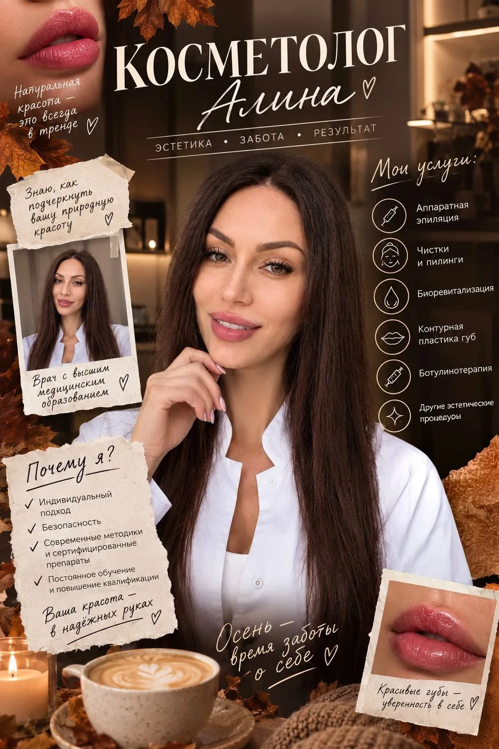 🍂 Девочки, осень — самое время немного заняться собой 🤍