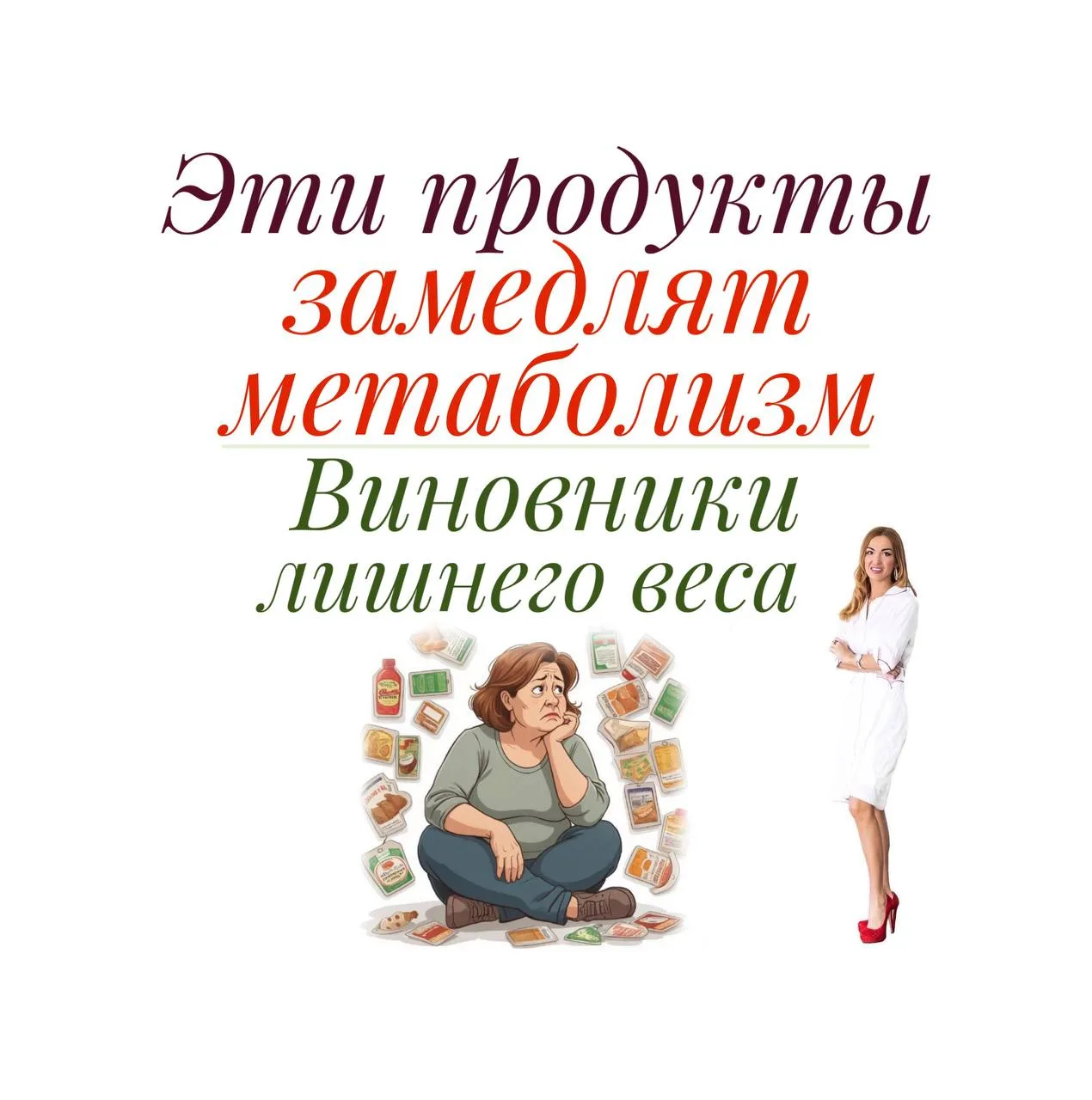 ❤️ ЭТИ ПРОДУКТЫ❗️ЗАМЕДЛЯТ МЕТАБОЛИЗМ❗️Виновники лишнего веса.
 
Многие из нас БЕЗ ПЕРЕЕЕДАНИЯ НАБИРА