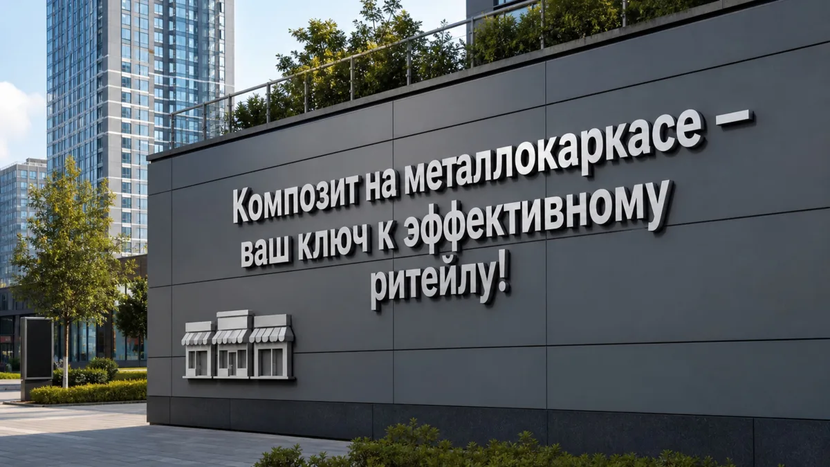 Композит на металлокаркасе — это отличный инструмент для вашего ритейла 🏪💡