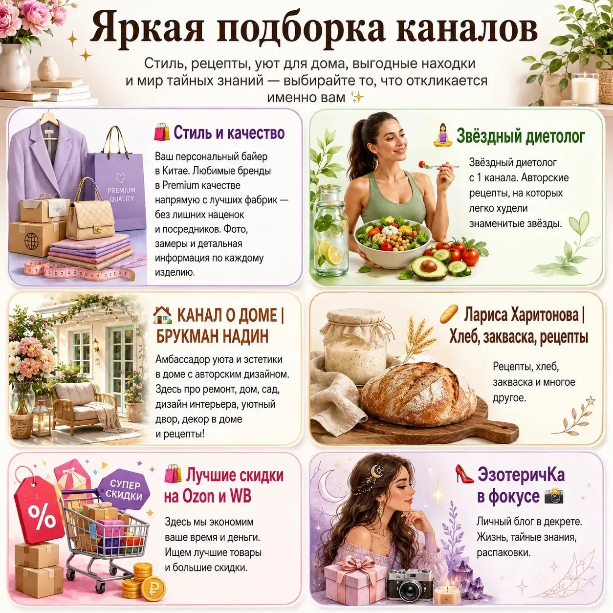 Собрала для вас яркую подборку на разные случаи жизни ✨