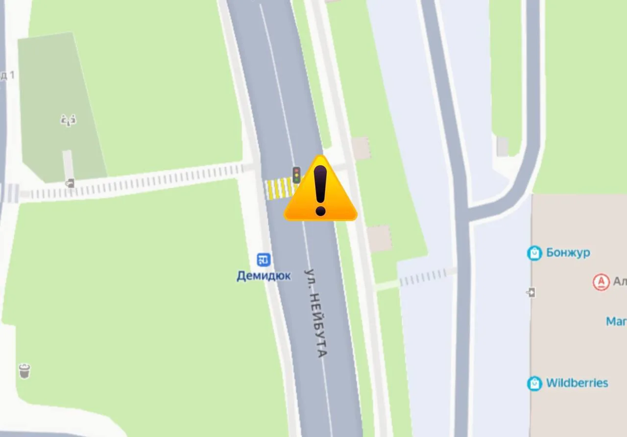 ⚡🚦В связи с отключением электроэнергии временно обесточен светофор на пешеходном переходе в районе 