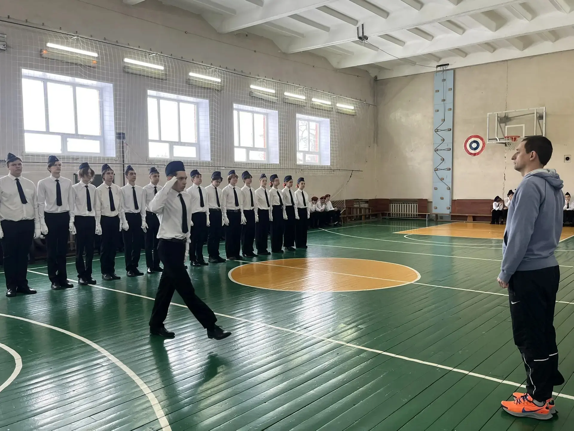 #ШСК_Мининский ✨В феврале в школе прошел конкурс смотра строя и песни среди учащихся 4-11 классов. К