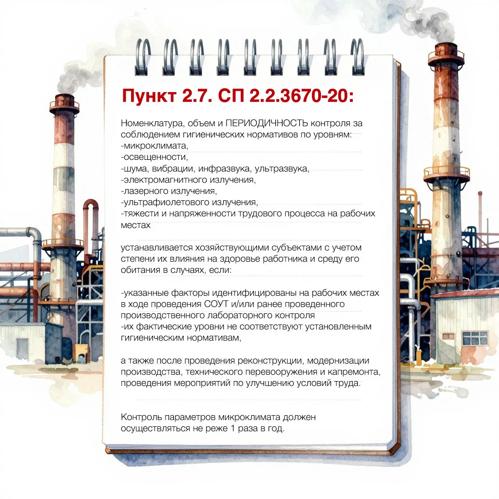 ⠀ 📃 ⠀ Рекомендации Роспотребнадзора (РПН) по ПЕРИОДИЧНОСТИ проведения производственного контроля (ПК