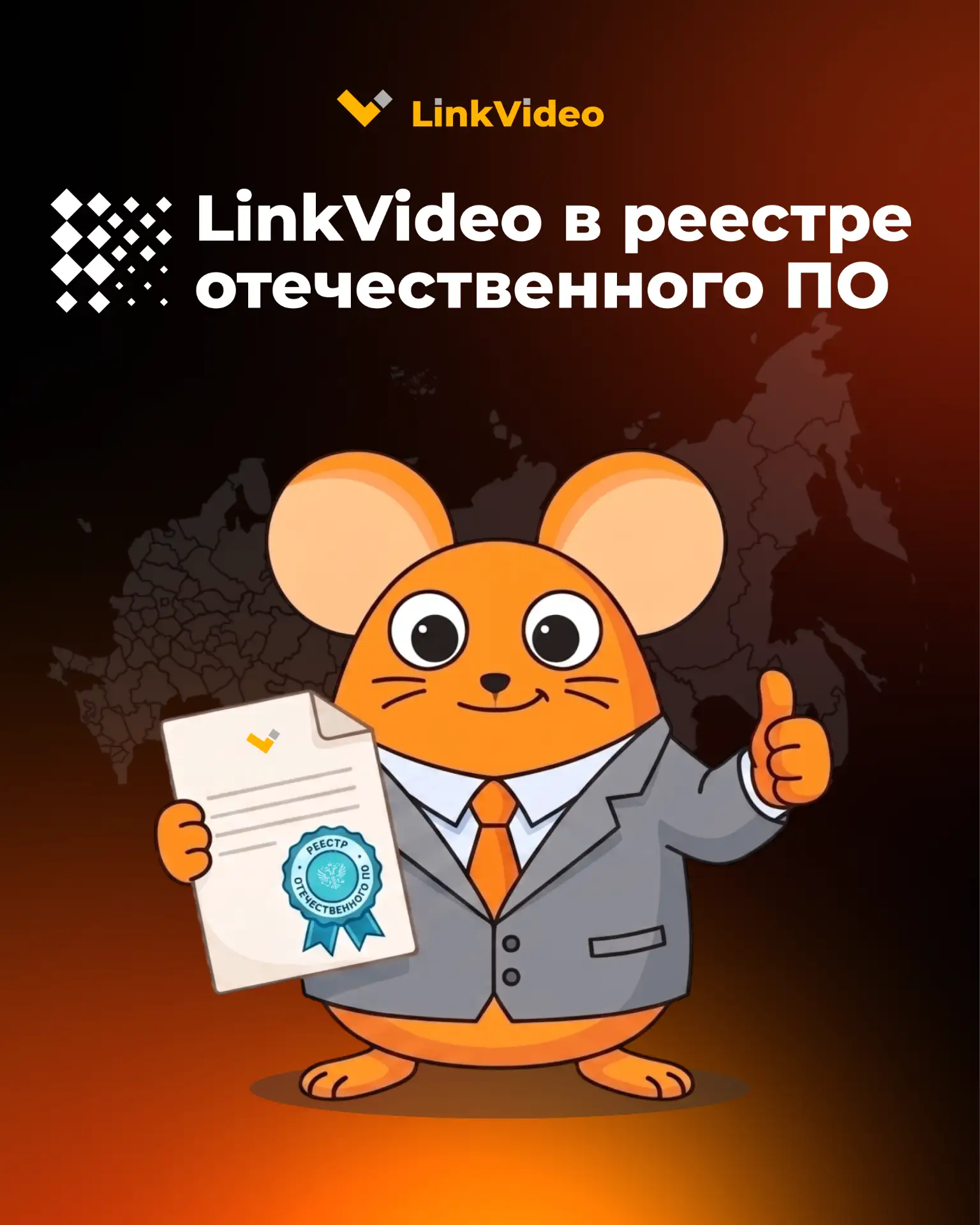 LinkVideo включен в реестр отечественного ПО Минцифры 👍