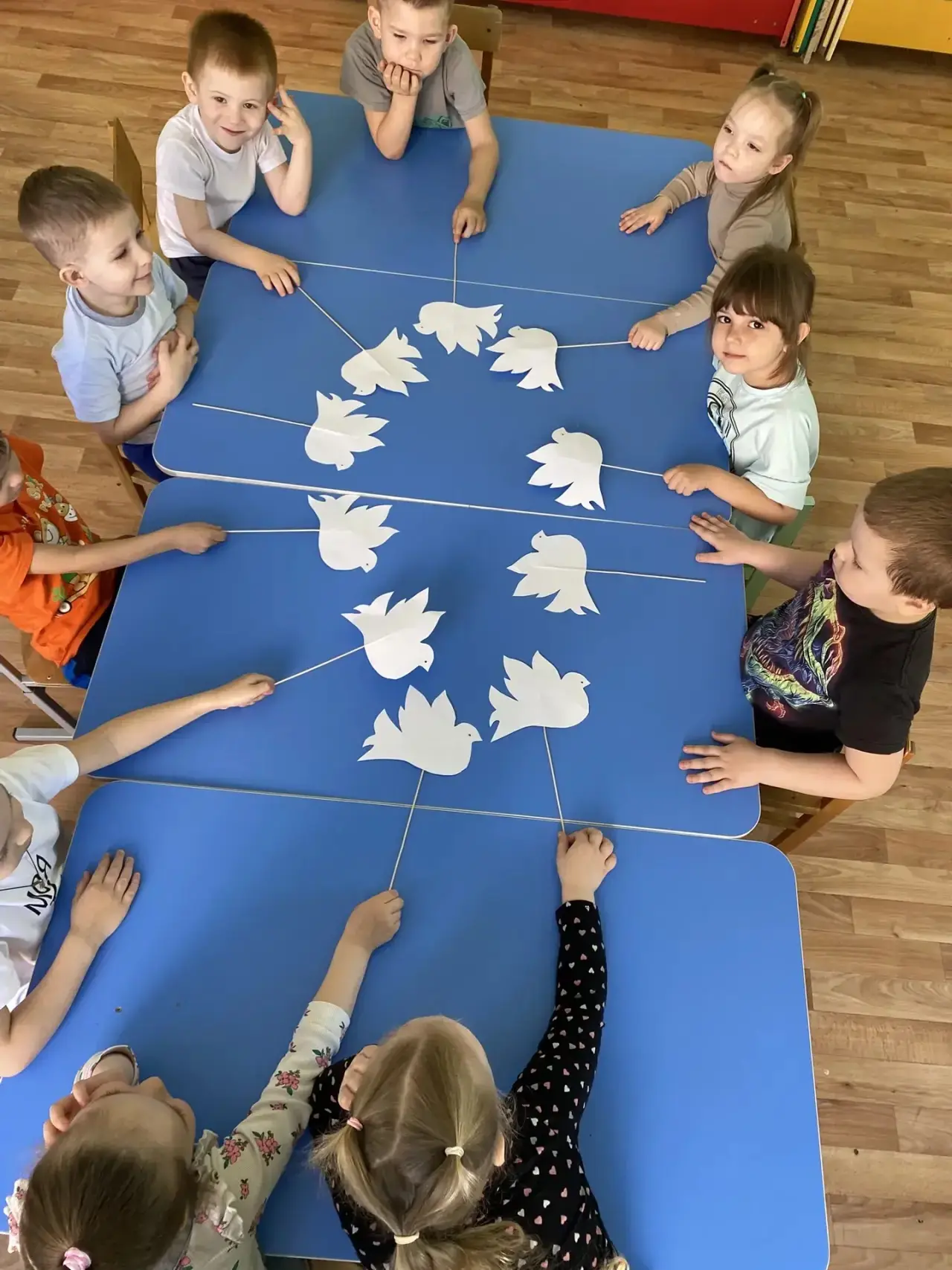 В нашей средней группе полным ходом идёт подготовка к 9 Мая! 🌷