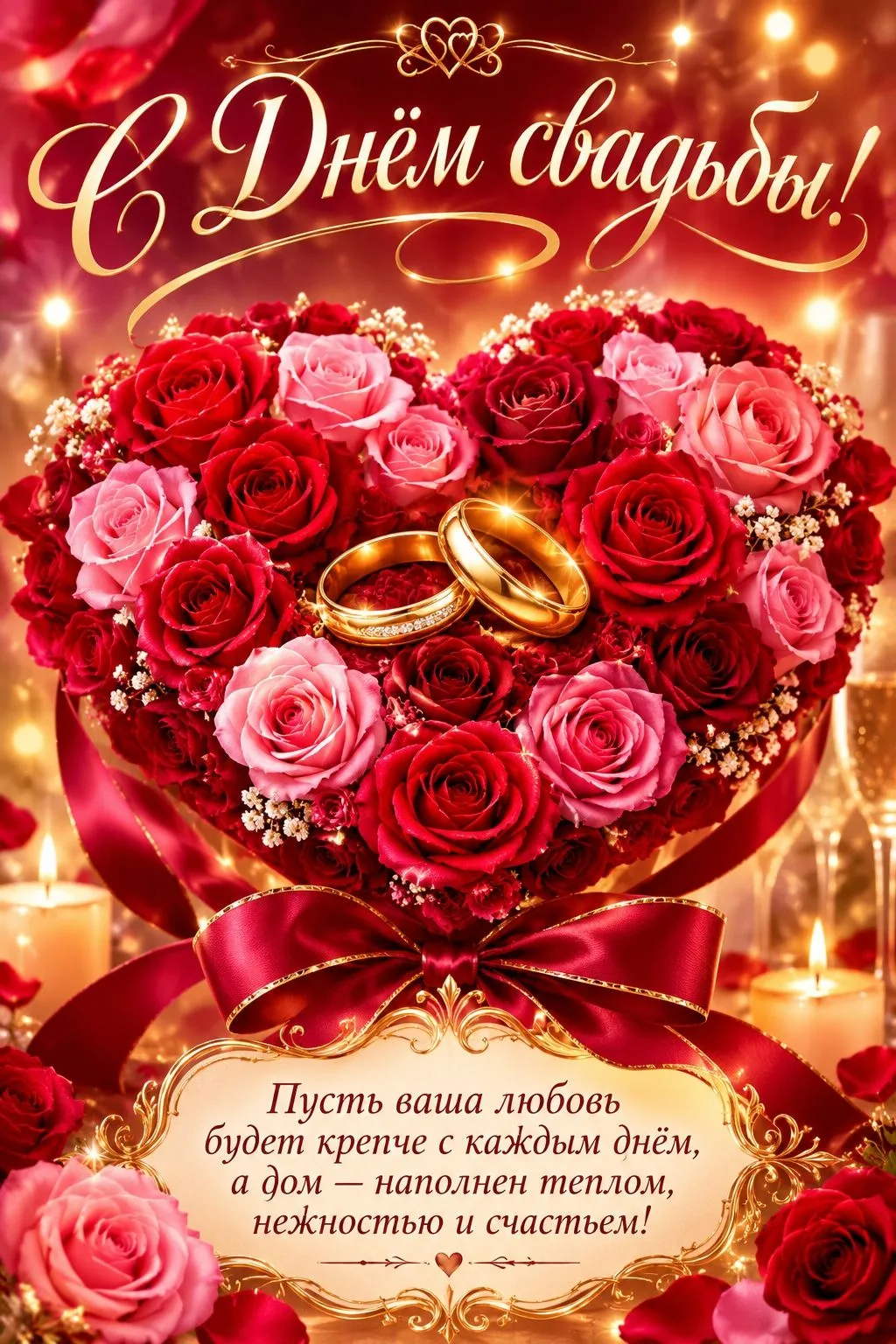 ❤️ Открытки с Днем Свадьбы