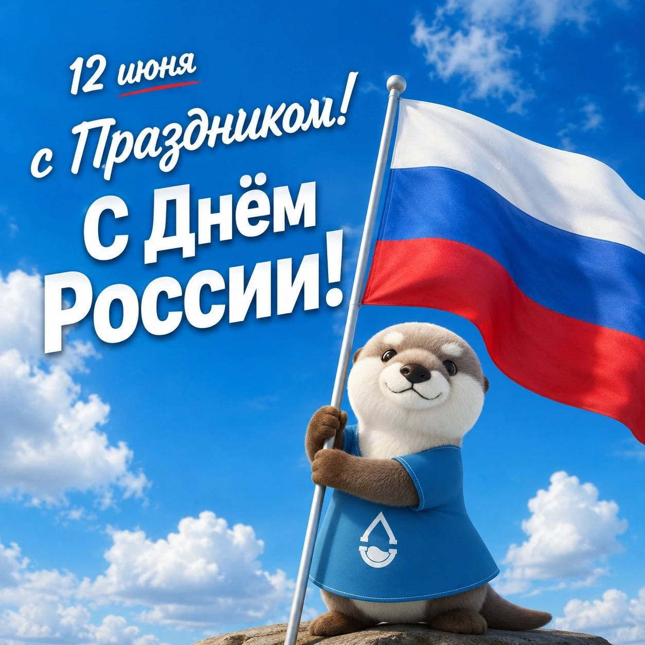 Дорогие сургутяне! 
 
СГМУП «ГВК»  поздравляет вас с двойным праздником - Днём России и Днём города!