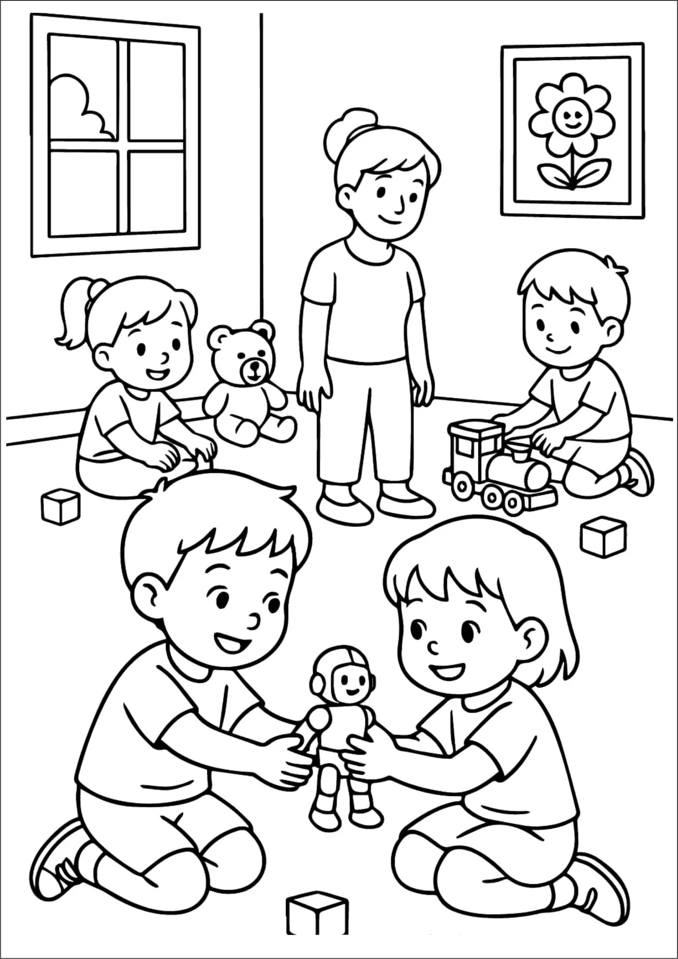 Детки в детском саду 👧🏻👦🏼