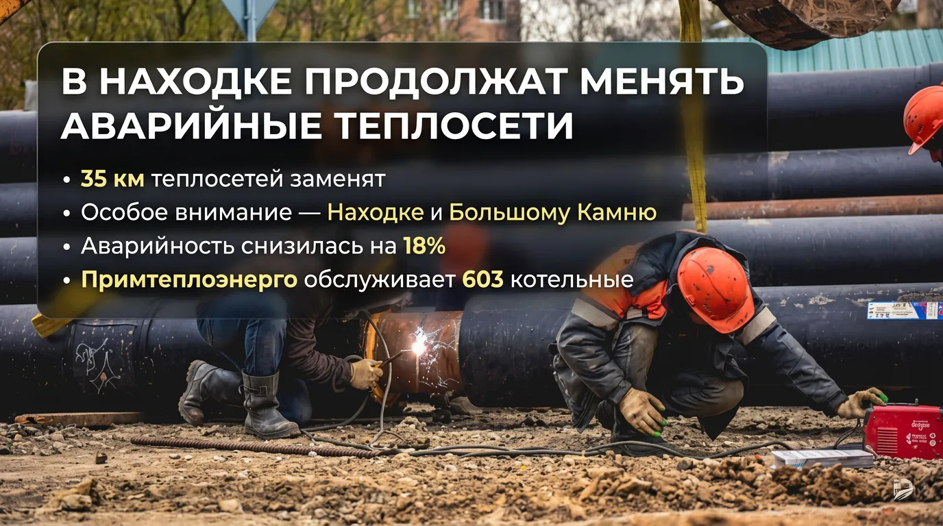 В Находке продолжат менять аварийные теплосети🙌

Предприятия топливно-энергетического комплекса При