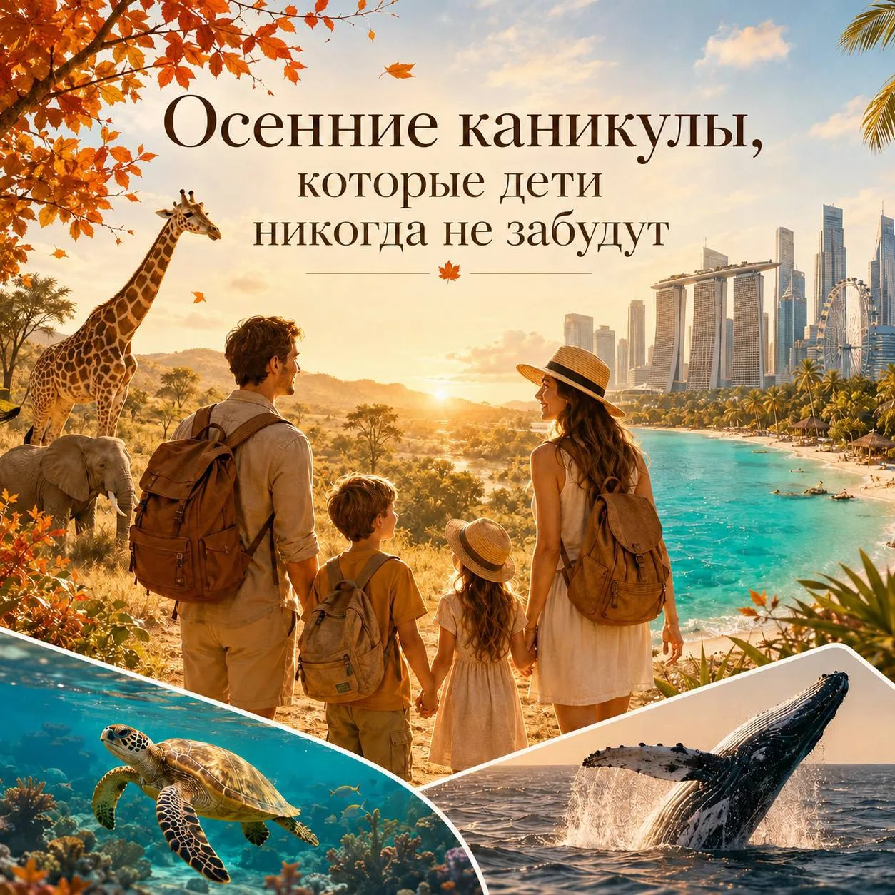 Путешествия на осенние каникулы, которые дети никогда не забудут
