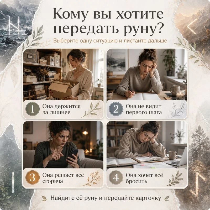 Какая руна нужна ей именно сейчас?