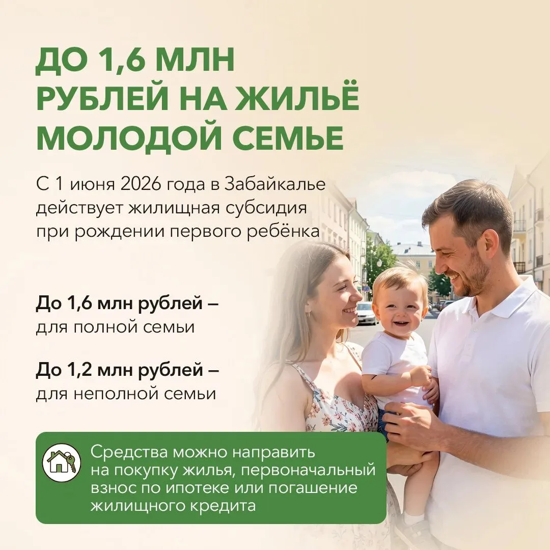 В Забайкальском крае живёт 22,5 тысячи многодетных семей и более 18 тысяч семей участни...
