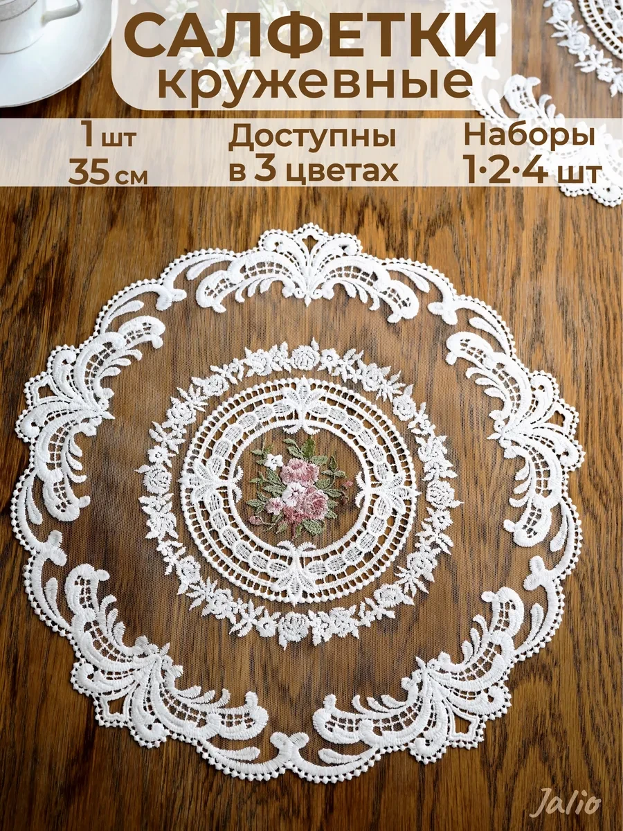 ⚡️ 1 шт Салфетки кружевные на стол сервировочные, Jalio