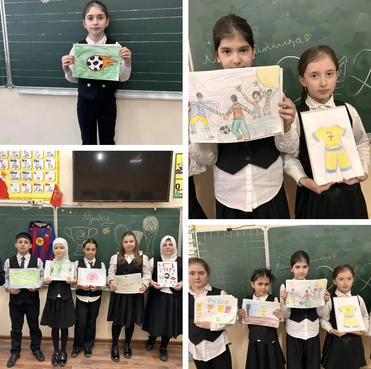 Футбол — это не только игра, это вдохновение! 🎨⚽️  ⚽️В нашей Гимназии футбол вышел за пределы спорти