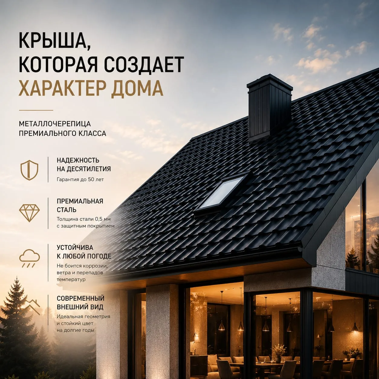 🏡 КРЫША, КОТОРАЯ СОЗДАЕТ ХАРАКТЕР ДОМА