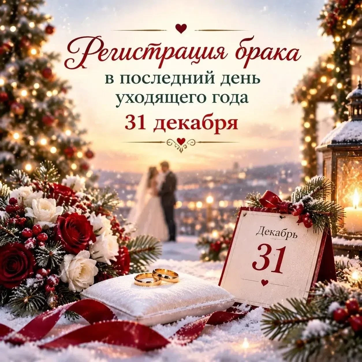 👩‍❤‍💋‍👨 Попрощаться с холостяцкой жизнью 31 декабря предлагает Всеволожский ЗАГС