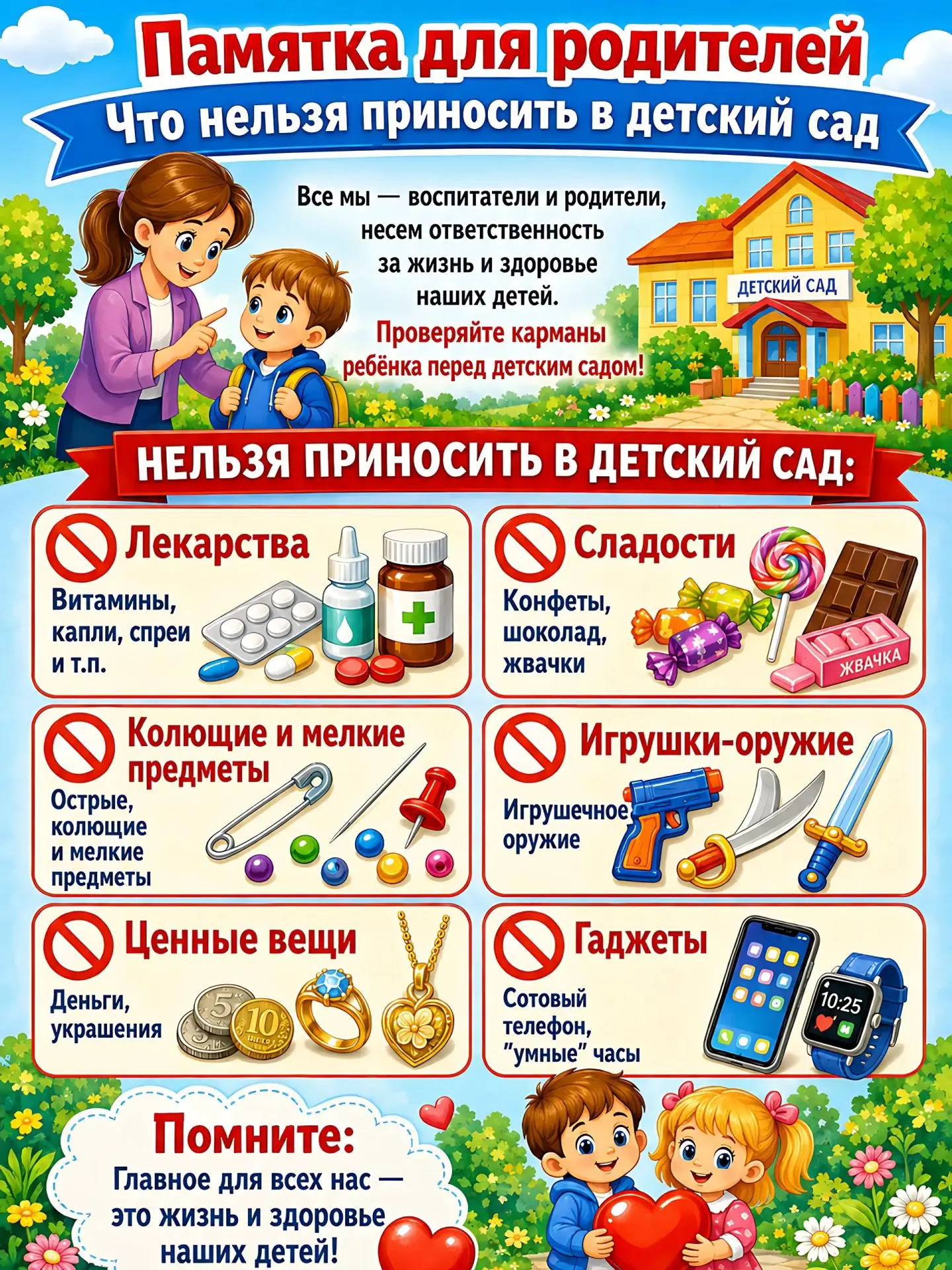 ❗❗Памятка для родителей📌