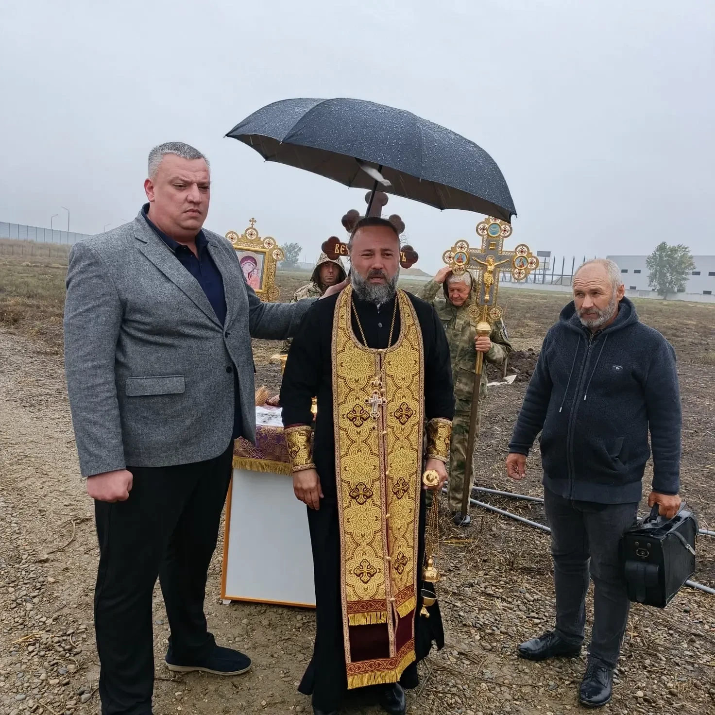 🙏 В Марьянской освятили новое кладбище
