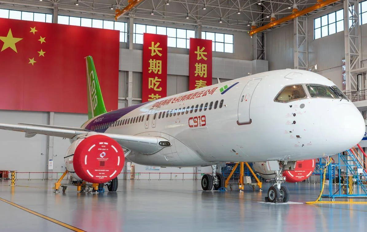 🇨🇳 COMAC C919 сталкивается с новыми ограничениями из США