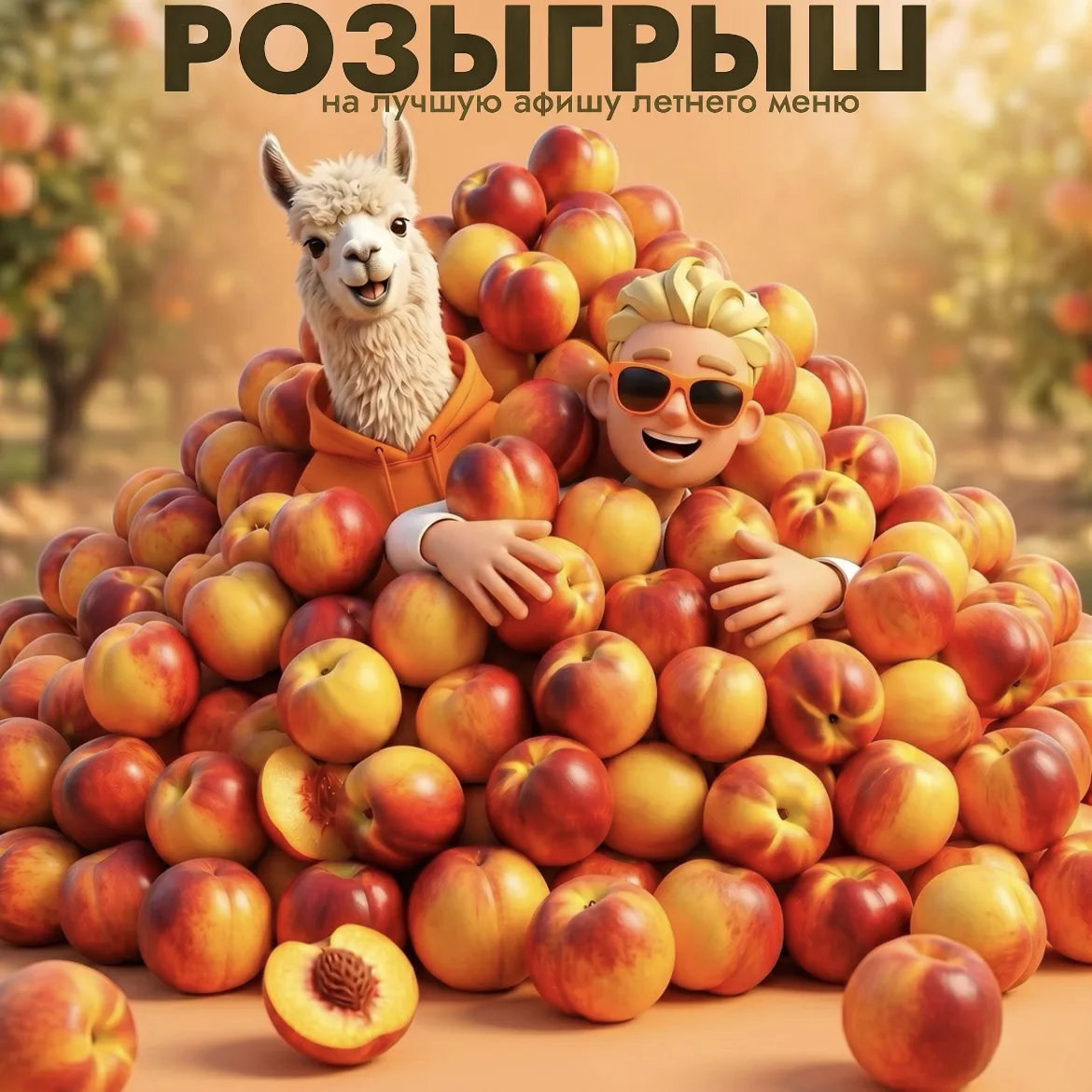 РОЗЫГРЫЫЫШ🎉 Ребята, запускаю розыгрыш на лучшую афишу летнего меню!  Приз: Пицца сливочная пепперони