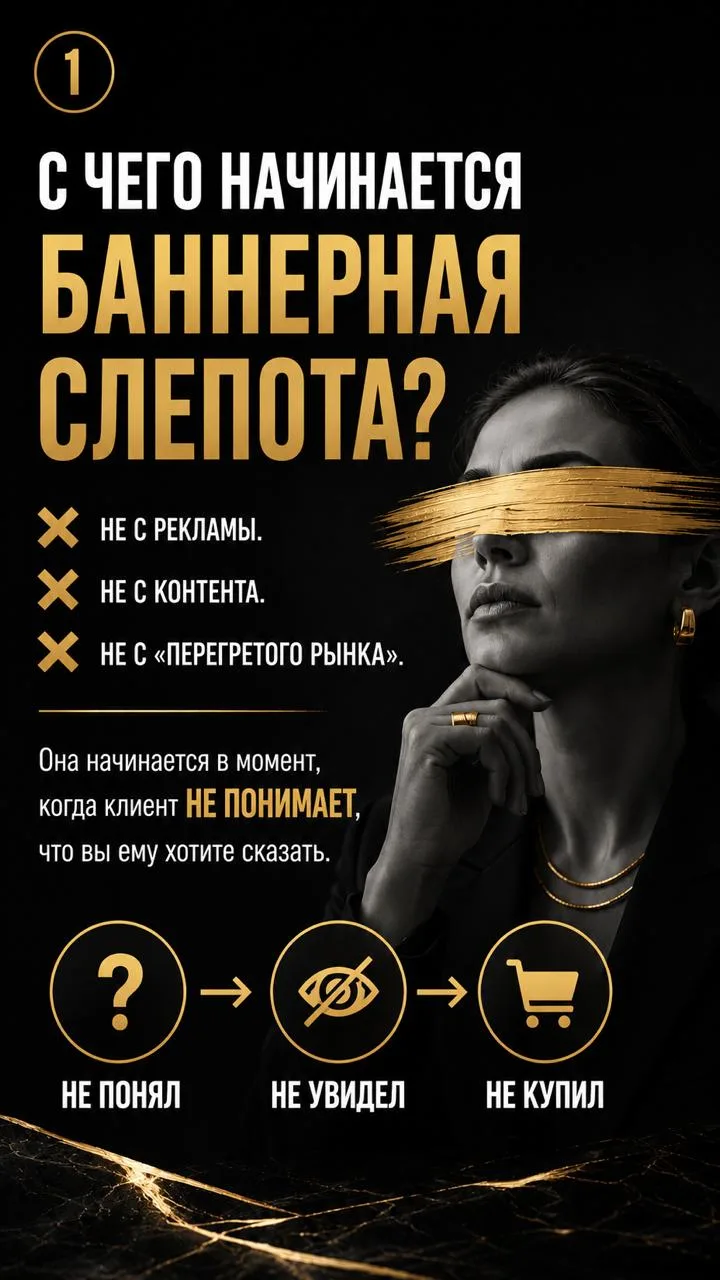 С чего начинается баннерная слепота клиента?