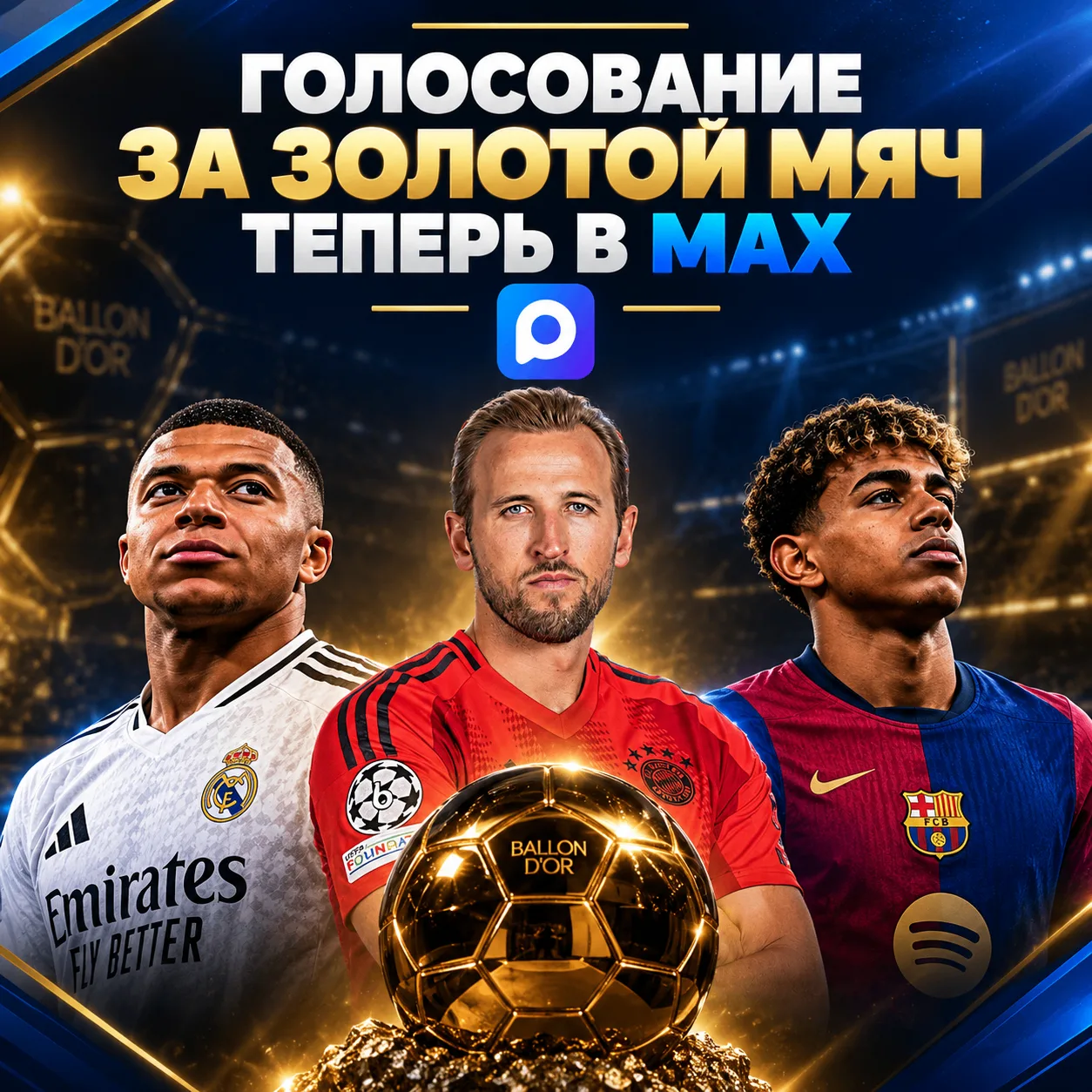 🏅📊 ГОЛОСОВАНИЕ ЗА ЗОЛОТОЙ МЯЧ ПРЯМО В MAX!