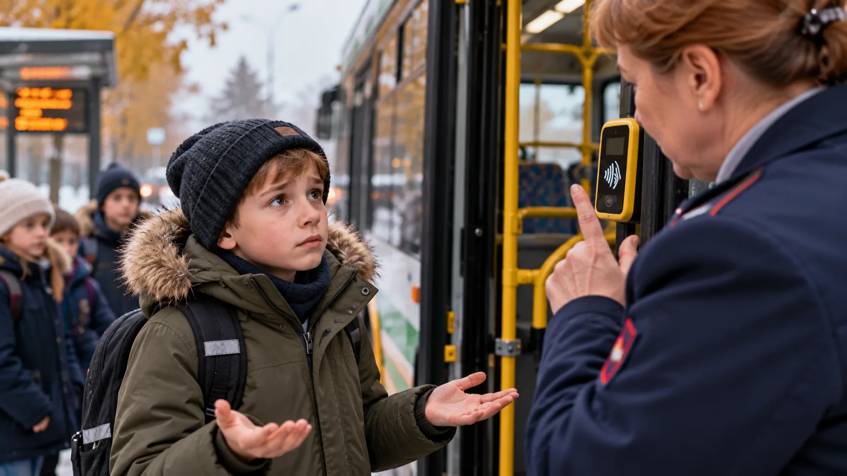 🚌 Забыл карту в школу? Ребёнка до 16 лет из автобуса высаживать нельзя