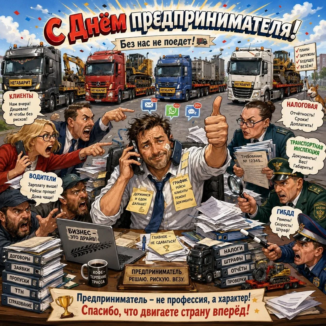 🚛Предпринимательство в сфере негабаритных перевозок — это не про спокойное извлечение ...