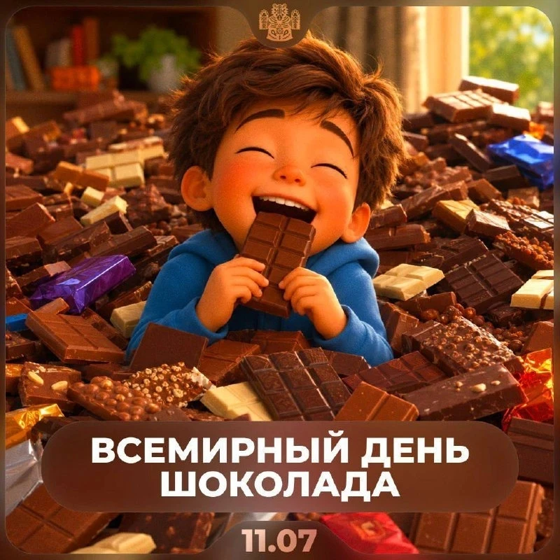 🍫 Сегодня отмечается Всемирный день шоколада!